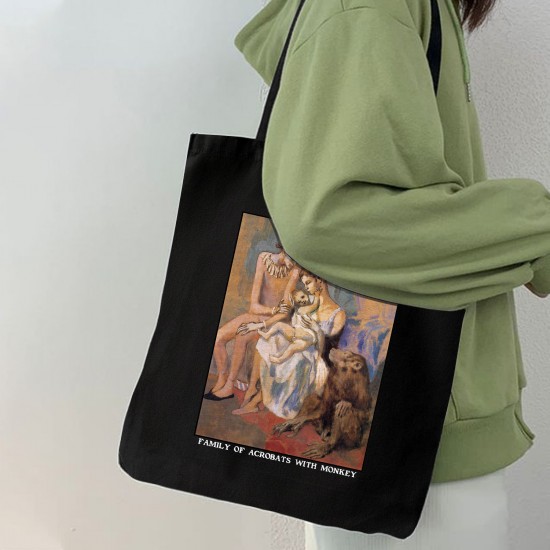 تت بگ متقال مشکی طرح خانواده آکروبات ها با میمون از پیکاسو