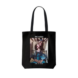 تت بگ متقال مشکی طرح دختر روی صندلی از پیکاسو