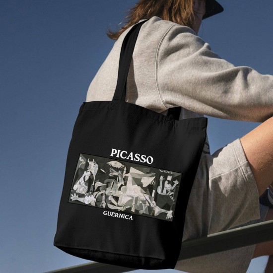 تت بگ متقال مشکی طرح گرنیکا از پیکاسو