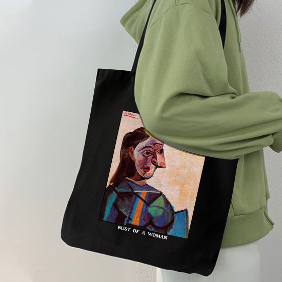 تت بگ متقال مشکی طرح نیم تنه یک زن از پیکاسو