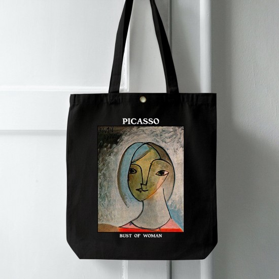 تت بگ متقال مشکی طرح نیم تنه زن از پیکاسو