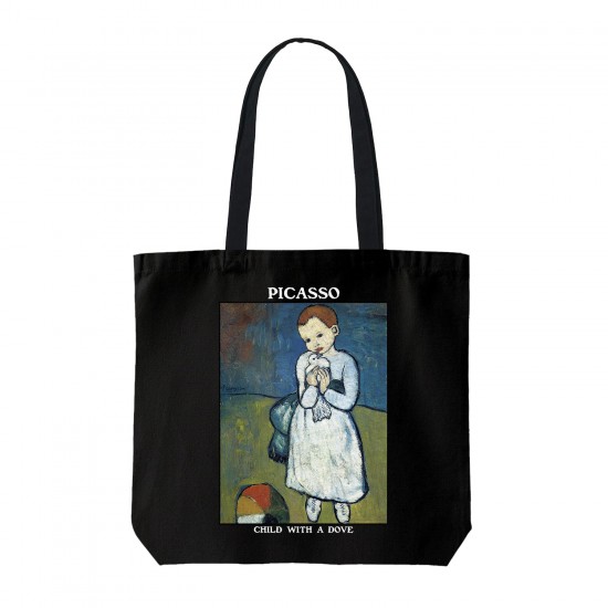 تت بگ متقال مشکی طرح بچه با کبوتر از پیکاسو