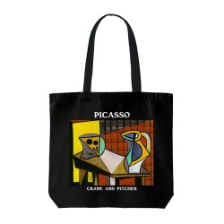 تت بگ متقال مشکی طرح اسکلت و پارچ از پیکاسو