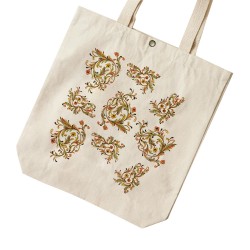 تت بگ متقال طرح گل و بوته