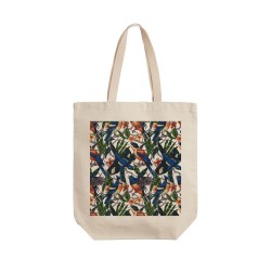 تت بگ متقال طرح بافت گل و پرنده