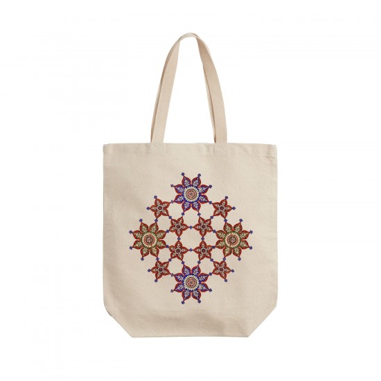 تت بگ متقال طرح کاشی قرمز