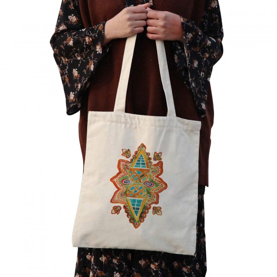 تت بگ متقال طرح آبرنگ سبز