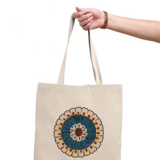 تت بگ متقال طرح کاشی سرمه ای