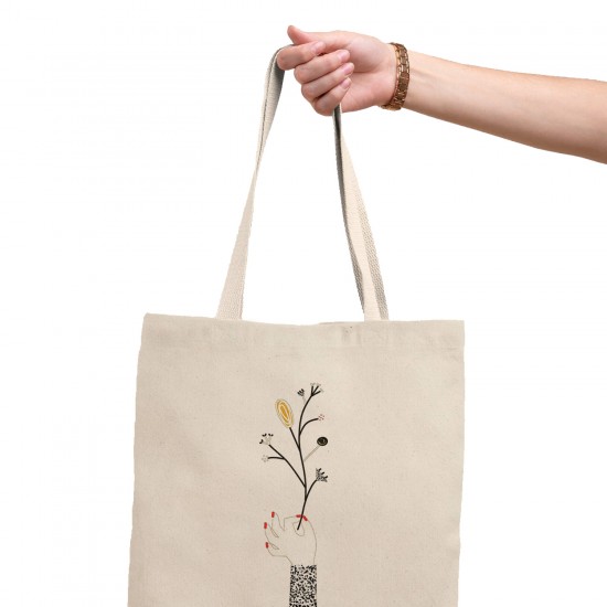 تت بگ متقال طرح بوته ی گل