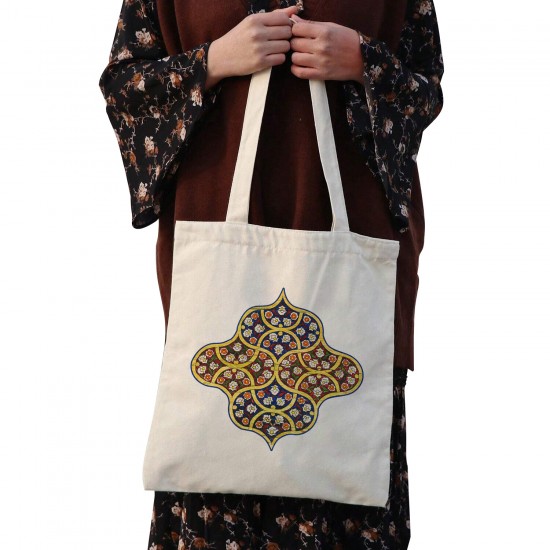 تت بگ متقال طرح کاشی گل گلی