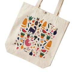 تت بگ متقال طرح گربه و میوه