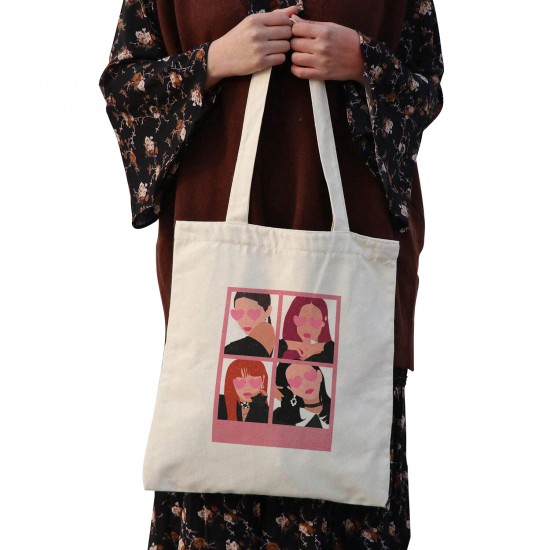 تت بگ متقال طرح پرتره مینیمال بلک پینک