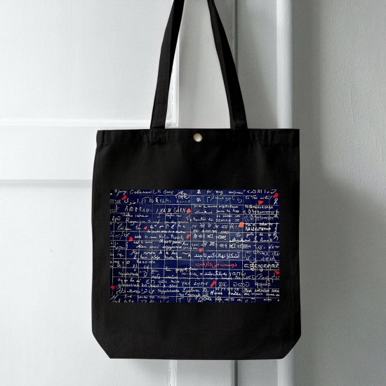 تت بگ متقال مشکی طرح دوست می‌دارمت