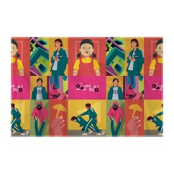 کادوپیچ پارچه‌ ای طرح سریال اسکویید گیم