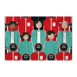 کادوپیچ پارچه‌ ای طرح سریال اسکویید گیم