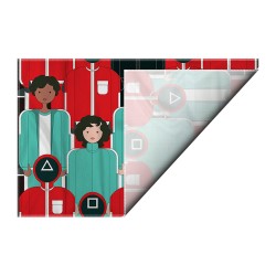 کادوپیچ پارچه‌ ای طرح سریال اسکویید گیم