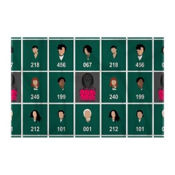 کادوپیچ پارچه‌ ای طرح سریال اسکویید گیم