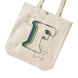 تت بگ متقال طرح حرف F رترو