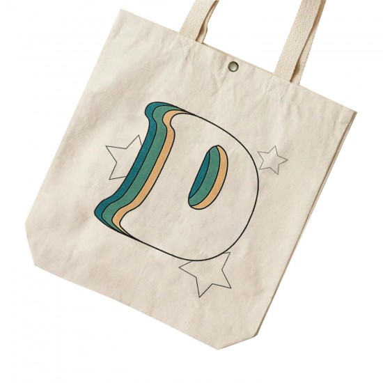 تت بگ متقال طرح حرف D رترو