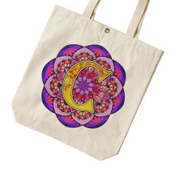 تت بگ متقال طرح حرف C ماندالا