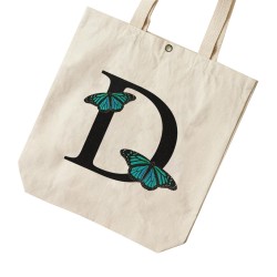 تت بگ متقال طرح حرف D پروانه ای