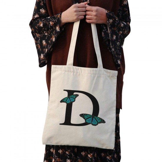 تت بگ متقال طرح حرف D پروانه ای