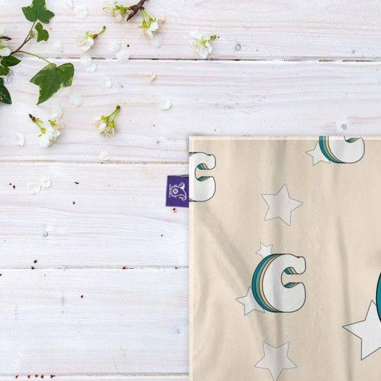 کادوپیچ پارچه‌ ای طرح حرف C رترو