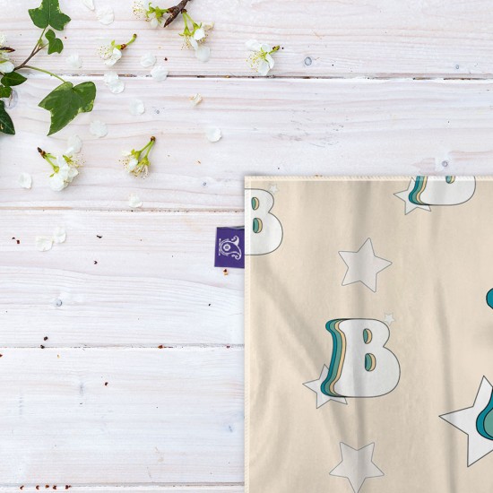 کادوپیچ پارچه‌ ای طرح حرف B رترو