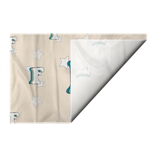 کادوپیچ پارچه‌ ای طرح حرف F رترو