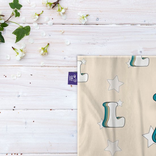 کادوپیچ پارچه‌ ای طرح حرف L رترو
