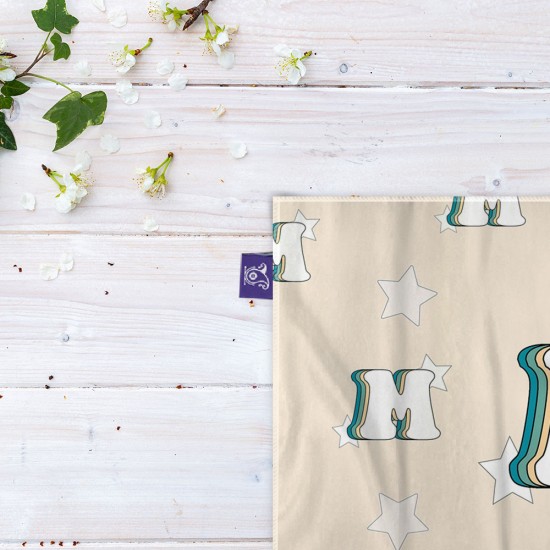کادوپیچ پارچه‌ ای طرح حرف M رترو