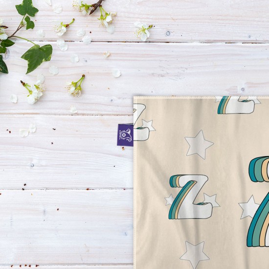کادوپیچ پارچه‌ ای طرح حرف Z رترو