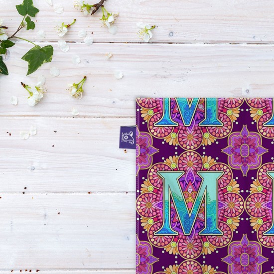 کادوپیچ پارچه‌ ای طرح حرف M ماندالا