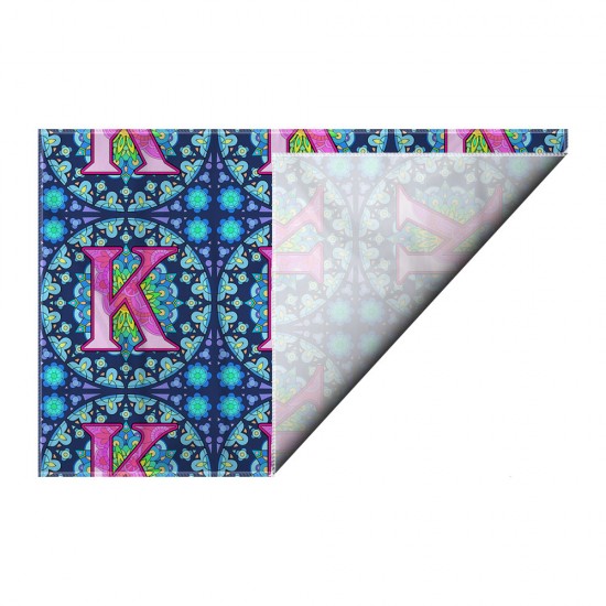 کادوپیچ پارچه‌ ای طرح حرف K ماندالا