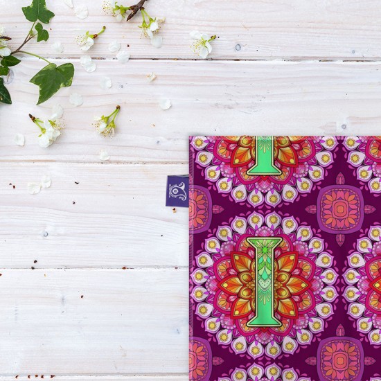 کادوپیچ پارچه‌ ای طرح حرف I ماندالا