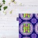 کادوپیچ پارچه‌ ای طرح حرف H ماندالا