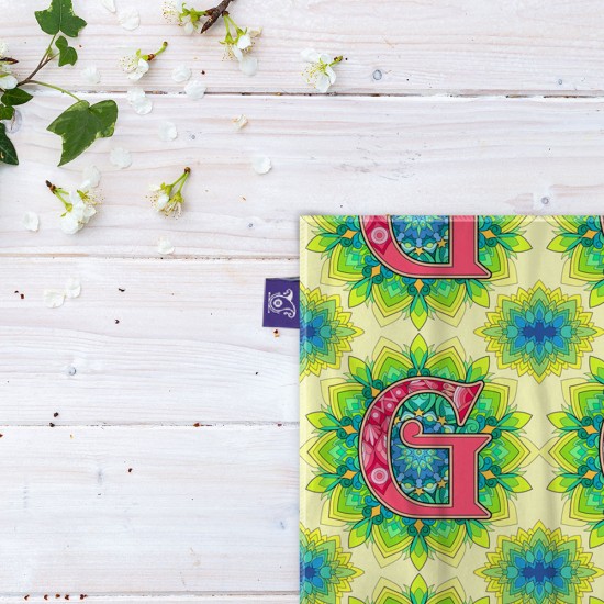 کادوپیچ پارچه‌ ای طرح حرف G رترو