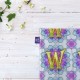 کادوپیچ پارچه‌ ای طرح حرف W ماندالا