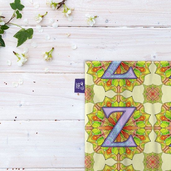 کادوپیچ پارچه‌ ای طرح حرف Z ماندالا