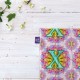 کادوپیچ پارچه‌ ای طرح حرف X ماندالا