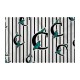 کادوپیچ پارچه‌ ای طرح حرف C پروانه ای