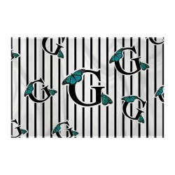 کادوپیچ پارچه‌ ای طرح حرف G پروانه ای