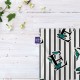 کادوپیچ پارچه‌ ای طرح حرف E پروانه ای