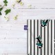 کادوپیچ پارچه‌ ای طرح حرف J پروانه ای