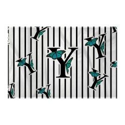 کادوپیچ پارچه‌ ای طرح حرف Y پروانه ای