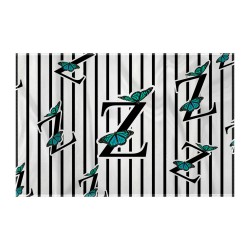 کادوپیچ پارچه‌ ای طرح حرف Z پروانه ای