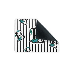 موس پد طرح حرف E پروانه ای