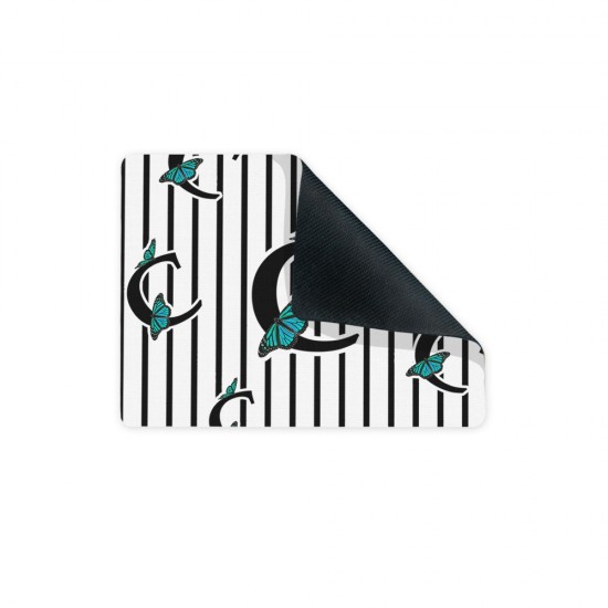 موس پد طرح حرف C پروانه ای
