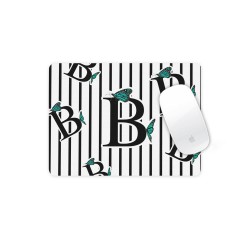 موس پد طرح حرف B پروانه ای