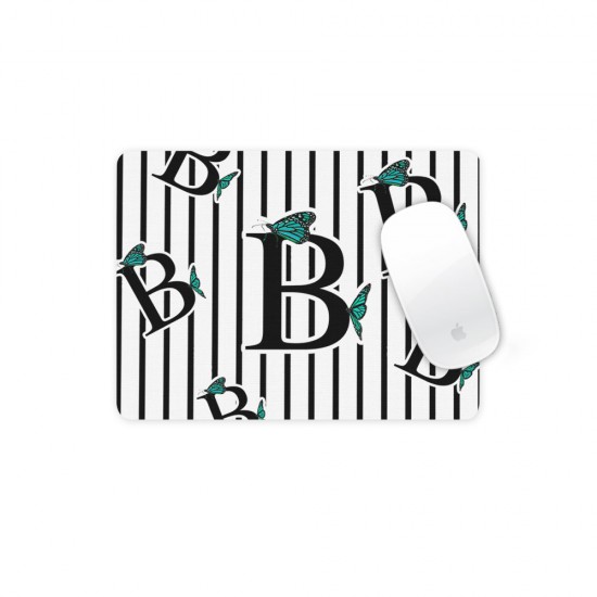 موس پد طرح حرف B پروانه ای